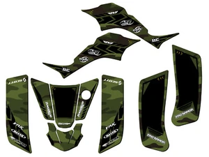 2000-2005 LT 50A APACHE Green Senge Graphics Kit Compatible with Suzuki - Picture 1 of 7