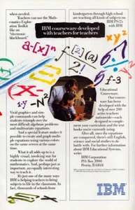 IBM Computers Peoria IL Teachers Classrooms Courseware Vintage Print Ad 1989 - Picture 1 of 4