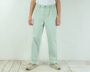 Via Cortesa Men W38 L32 Relaxed Fit Straight Jeans Denim Pants Trousers Mint VTG - Picture 1 of 9