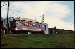 Manx Electric Railway I.O.M. Snaefell Summit Hotel Peak Of Pleasure Postcard - Picture 1 of 2