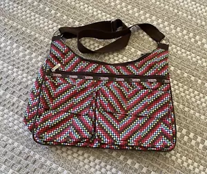 LE SPORT SAC LeSportsac Large Multicolor Dot Crossbody Purse Diaper Shoulder Bag - Picture 1 of 7