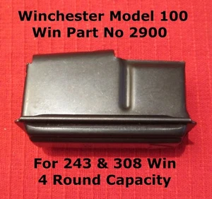 Winchester Model 100 - 4 Round Capacity Magazine for 243 & 308 Part # 2900 - NEW - Picture 1 of 7