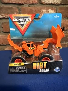 MONSTER JAM Dirt Squad WEDGE Truck w/ Moving Parts True Metal Orange 1:64 NEW - Picture 1 of 13