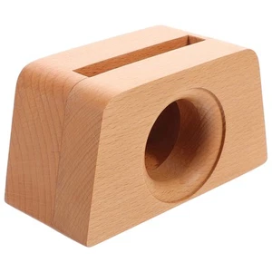 Mobile Phone Sound Amplifier Bracket Wooden Stand Office Speaker for Desk - Picture 1 of 12