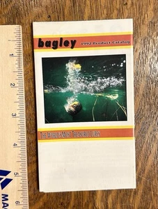 Vintage Bagley Mini-Catalog 1992 Near Mint BOL DB3 Shiner Salmon Snack Baits - Picture 1 of 3