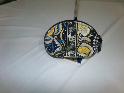 Vera Bradley Small Mirrored Makeup Bag Ellie Blue VGUC - Image 1 of 3