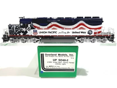 Overland OMI UP EMD SD40-2 Union Pacific United Spirit #3300 HO Brass #6678.1 - Image 1 of 4