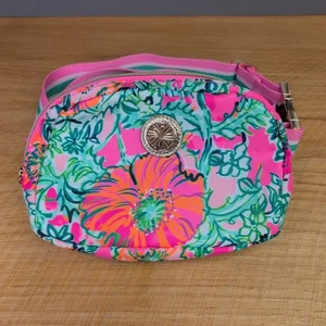 Bolso Cinturón Jeanie Lilly Pulitzer Soleil Rosa Amapola Perfecto Floral Bandolera Pack - Imagen 1 de 16
