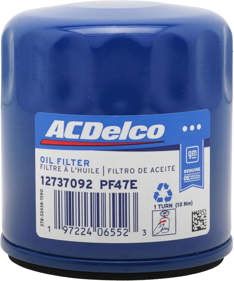 Filtro de aceite de motor OEM ACDelco PF47E para Chevrolet, GMC, Buick Foto 1 de 1