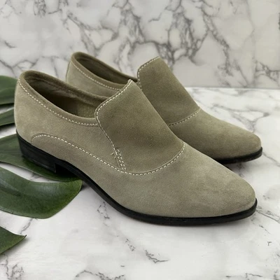 Botines de gamuza Free People Shooties talla 37,5 gris topo punta occidental Foto 1 de 4