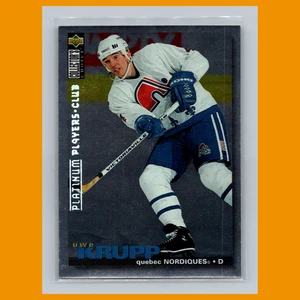 Uwe Krupp #80 1995-96 Collectors Choice Players Club Platinum Quebec Nordiques - Imagen 1 de 3