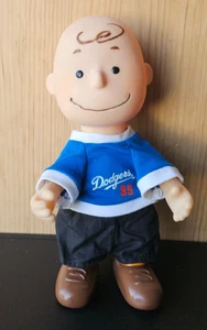 MUÑECA DE PELUCHE CHARLIE BROWN LOS ANGELES DODGERS.  MINI JERSEY HÉROE #99. SOUVENIR - Imagen 1 de 12
