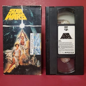 VHS Star Wars A New Hope 1990 CBS FOX *BUY 2 GET 1 FREE* - Imagen 1 de 5
