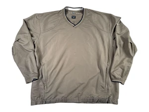 VTG Nike Golf Men's Pullover V-Neck Windbreaker Mens Size 2XL Long Sleeve Light - Picture 1 of 14