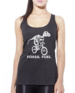 Fossil Fuel Ciclismo - Dinosaurio Ciclismo Bicicleta Montar Mujeres Chaleco Camiseta sin Mangas - Imagen 1 de 4