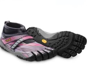 Vibram Lontra W6453 Grey Pink Fivefingers Running Ladies Jog Away Barefoot 37/7