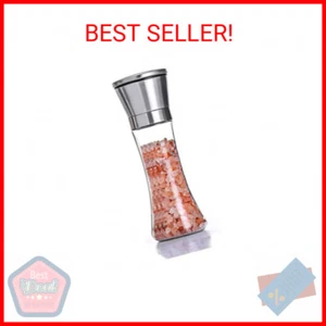 Salt and Pepper Grinder Stainless Steel Adjustable Ceramic Sea Salt Grinder & Pe - Picture 1 of 2