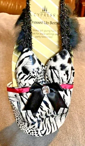 Animal Print Dress Decorative Wine Bottle Gift Bag Cover Multicolor Barware NEW - Picture 1 of 6