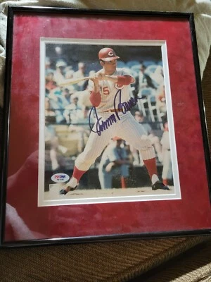 Johnny Bench Autographed  8x10 Framed And Matted Photo  Psa/dna Certified - Image 1 of 2