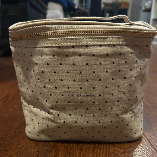 Kate Spade Insulated Lunch Bag “out To Lunch” Coated Material lunch tote
