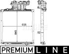 MAHLE Premium Line Coolant Radiator SIMPLE FIT CR1039000P for MAN TGS etc