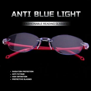 2 pares de gafas de lectura antiazules para mujer ligeras facetadas HD - Imagen 1 de 13