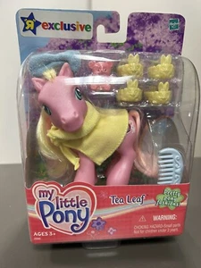 2003 My Little Pony TEA LEAF w/ bunny slippers - toys'R'us exclusive - Picture 1 of 3