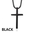 Stainless Steel Cross Pendant Retro Hip Hop Christian Cross Men Necklace Fashion