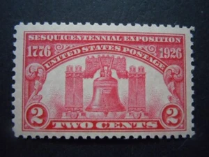 1926 #627 2c Liberty Bell MNH OG VF/XF "Includes New Mount" #1 - Picture 1 of 3