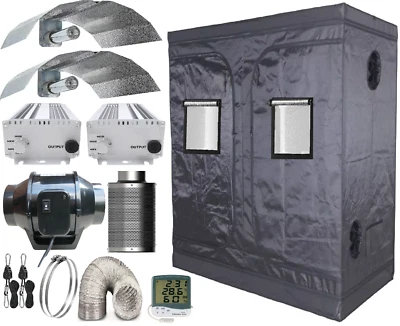 Hydroponics Grow Tent Kit  240x120 cm Indoor Portable Bud Dark Room Mylar Box - image 1 of 4