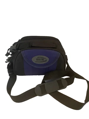 Digital Concepts Camera / Compact Camcorder Bag Black & Blue Double Zipper - Image 1 of 4