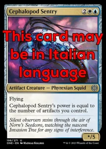 MTG 4x CEPHALOPOD SENTRY EXC - SENTINELLA CEFALOPODE 198 - ONE - MAGIC - Picture 1 of 1