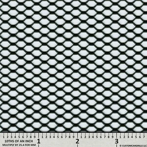 CCG UNIVERSAL 12" x 48" SMALL HEXAGON GRILL GRILLE MESH SHEET BLACK POWDER COAT - Picture 1 of 11