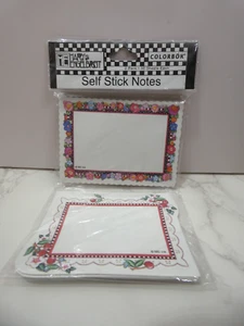 Mary Engelbreit Colorbok Self Stick Notes 2 Pack 30 Sheets Each Floral Border - Picture 1 of 8