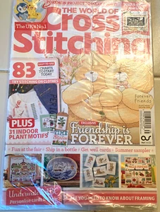 THE WORLD OF CROSS STITCHING MAGAZINE (UK) AUGUST 2023  ISSUE 335 - NEW - Picture 1 of 3