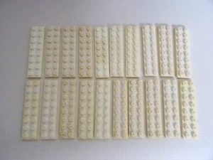 Lego 20 x Platte 2x8 Eisenbahn Schwellen weiss 4,5 V Schienen 3034 - Bild 1 von 1