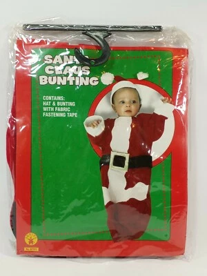 Rubie’s Santa Claus Bunting Baby Christmas Costume 81121 - Image 1 of 3