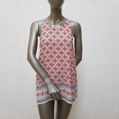 Süßes Kleidchen von Max Studio, S, cremeweiß, coral, rot, blau, grau - Bild 1 von 4