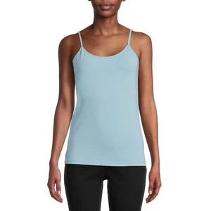Time And Tru Women's Cami Shirt X-LARGE Light Blue Adjustable Strap New - Picture 1 of 2