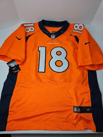 NWT Denver Broncos Peyton Manning 18 On Field Nike Orange NFL Players Jersey M Cover