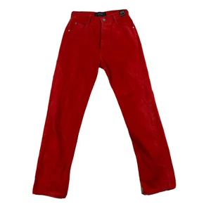 VERSACE JEANS COUTURE Red Jeans Size 27x31 Medusa Head Buttons - Picture 1 of 14