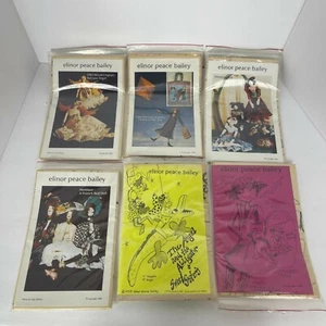 Lot of 6 Elinor Peace Bailey Doll Sewing Patterns unused New  - Picture 1 of 4