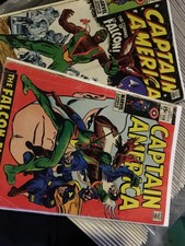 CAPTAIN AMERICA #117+#118 FIRST APPEARANCE FALCON VG/F STAN LEE & GENE COLAN