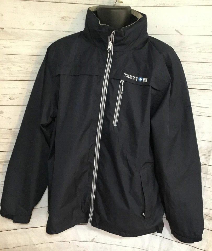 Chaqueta cortavientos Hendrik Pro-X Elements para hombre azul marino con cremallera completa talla XXL Foto 1 de 4