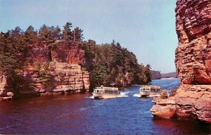 Cartolina Wisconsin Belle Boyd Illini Ferry Jaws of the Dell non spedita - Foto 1 di 2