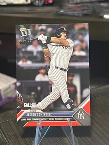 2023 MLB Topps Now #827 Jasson Dominguez 1st HR @ Yankee Stadium Call-Up Red /10 - Picture 1 of 2