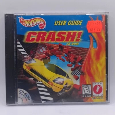 Hot Wheels Crash PC (PC, 2000 CD-ROM Mattel) Brand New Sealed Windows Computer - Image 1 of 4