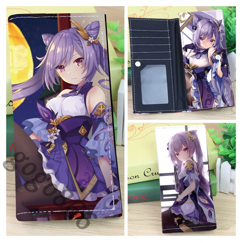 Anime Genshin Impact Keqing Wallet Purse Long Wallet Girl Cosplay Wallet Gift - Image 1 of 1