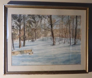 Marjorie Blamey Landscape Print; Snowy Forest - Picture 1 of 2