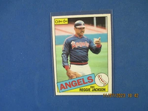 Reggie Jackson 1985 béisbol Topps O-Pee-Chee #200 nuevo como nuevo como nuevo y nuevo - Imagen 1 de 3